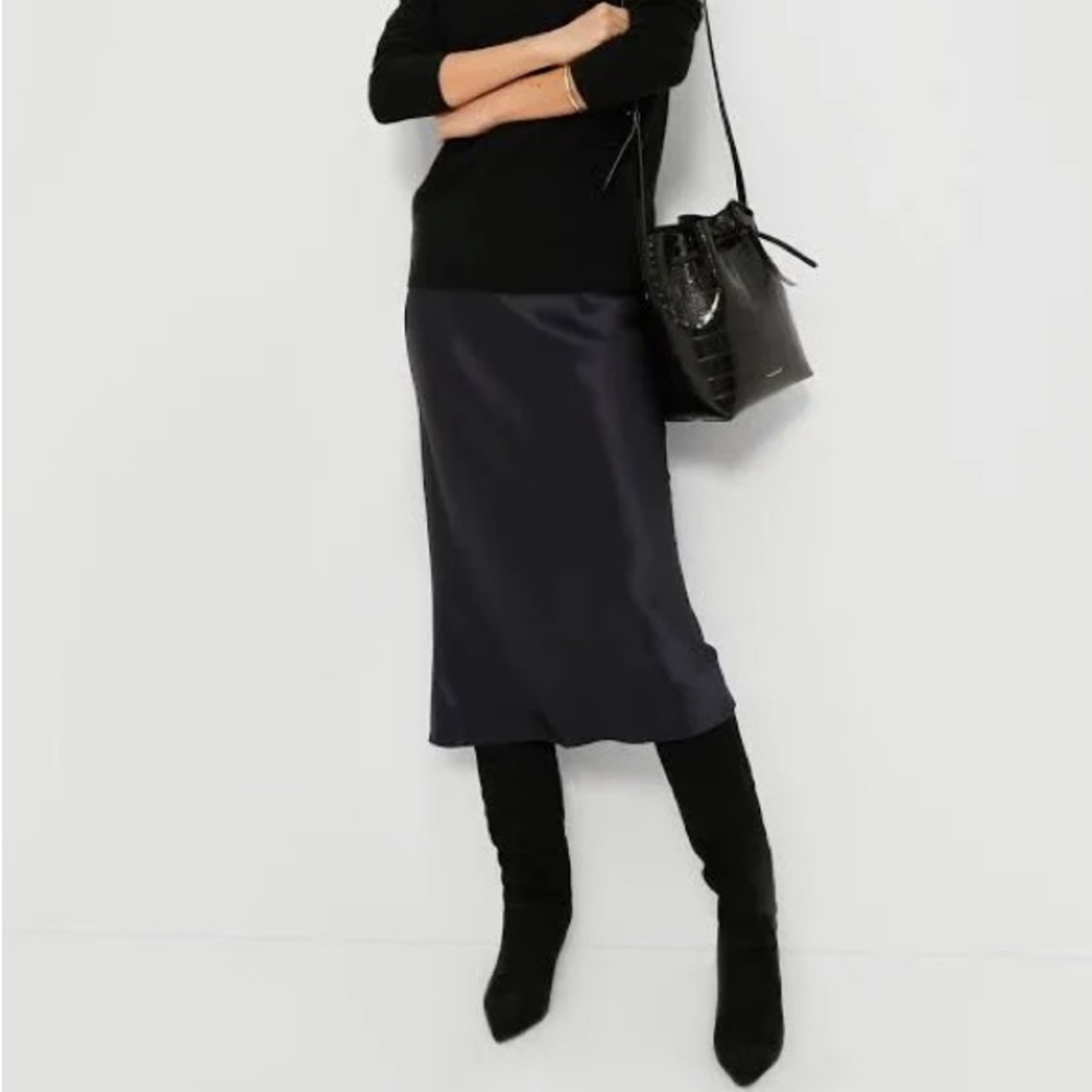 Veronica Beard Lexington Wide Calf Suede Stiletto Knee Boots Black NIB $695 6.5 - Picture 5 of 15